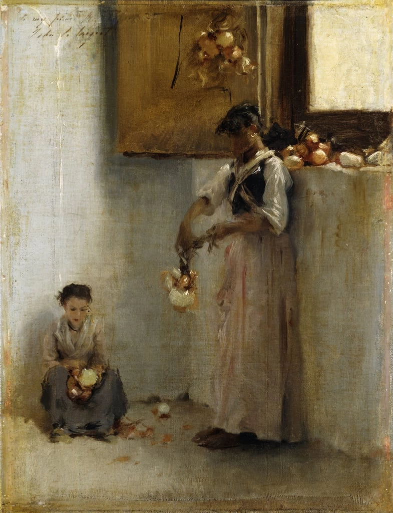 Stringhe di cipolle, 1888 ca